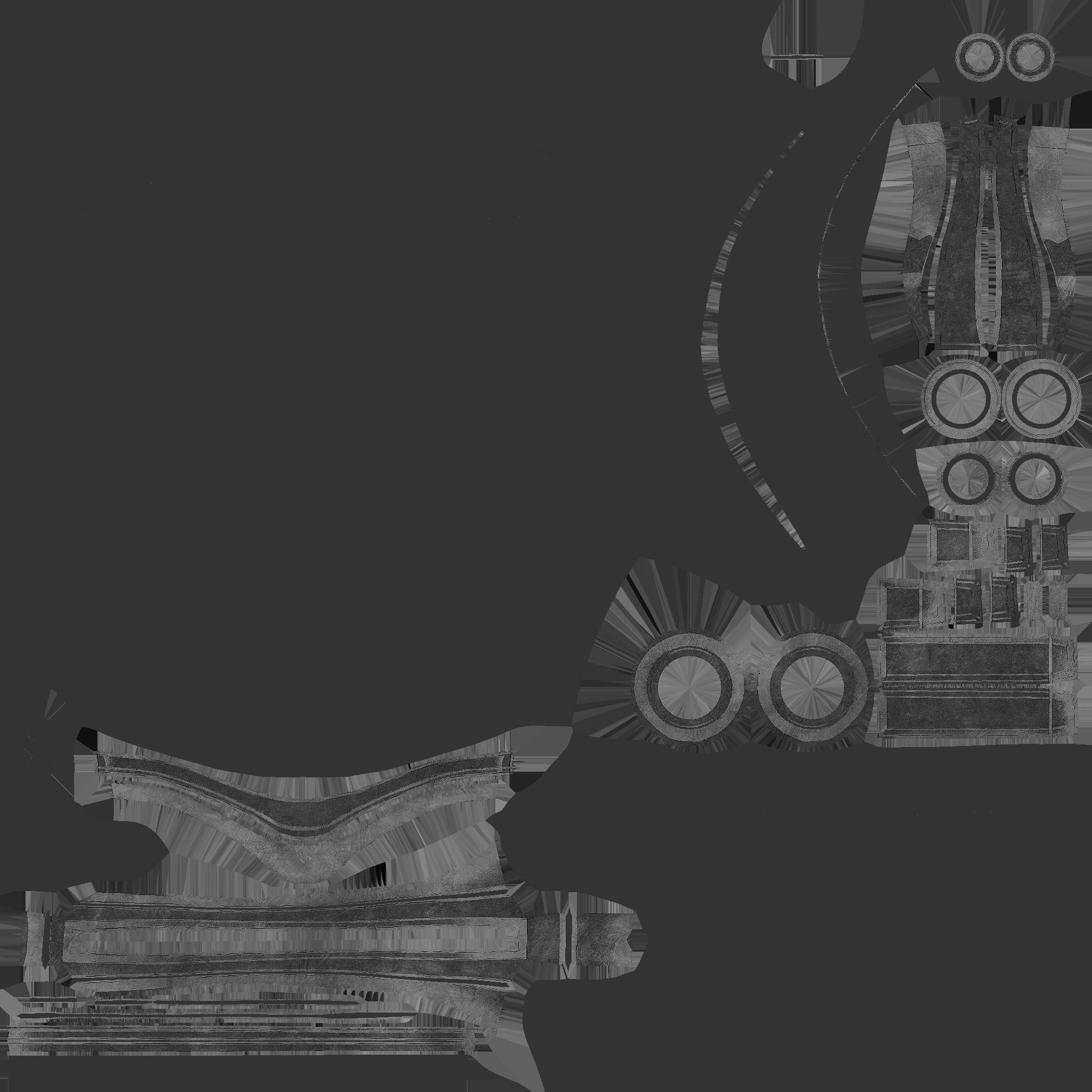 SciFi Spartan Helmet 07 Aluminum - Character Design Low-poly 3D model_21