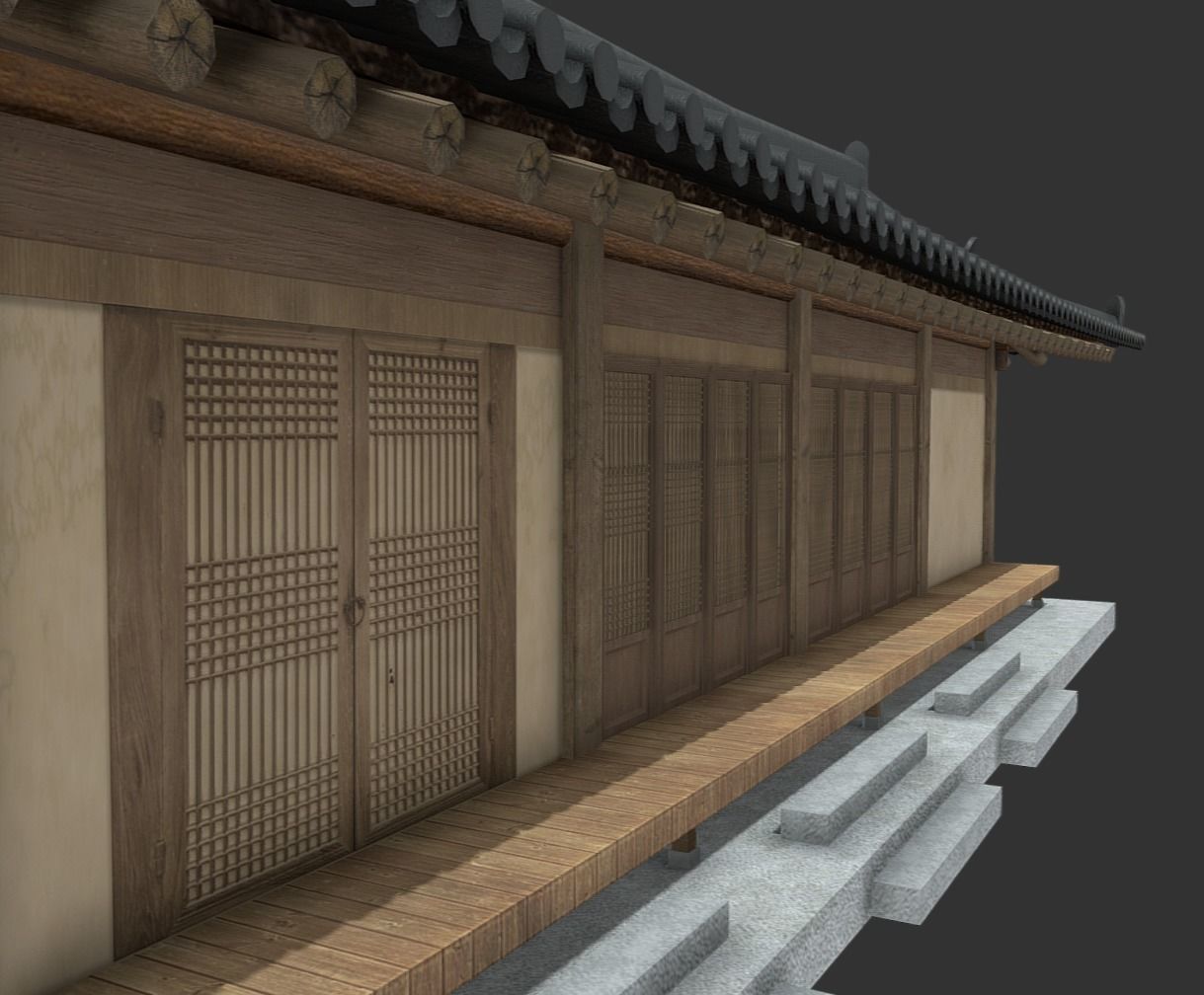 Korean Traditional House Hanok 3D model_7