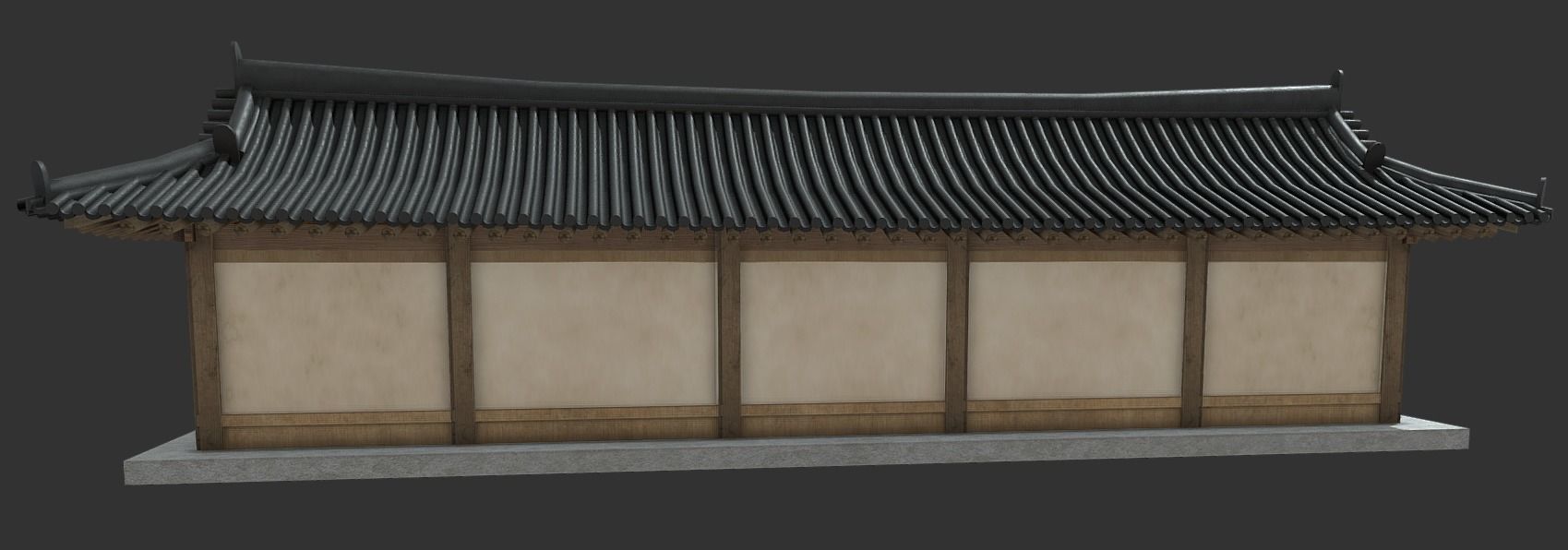 Korean Traditional House Hanok 3D model_5