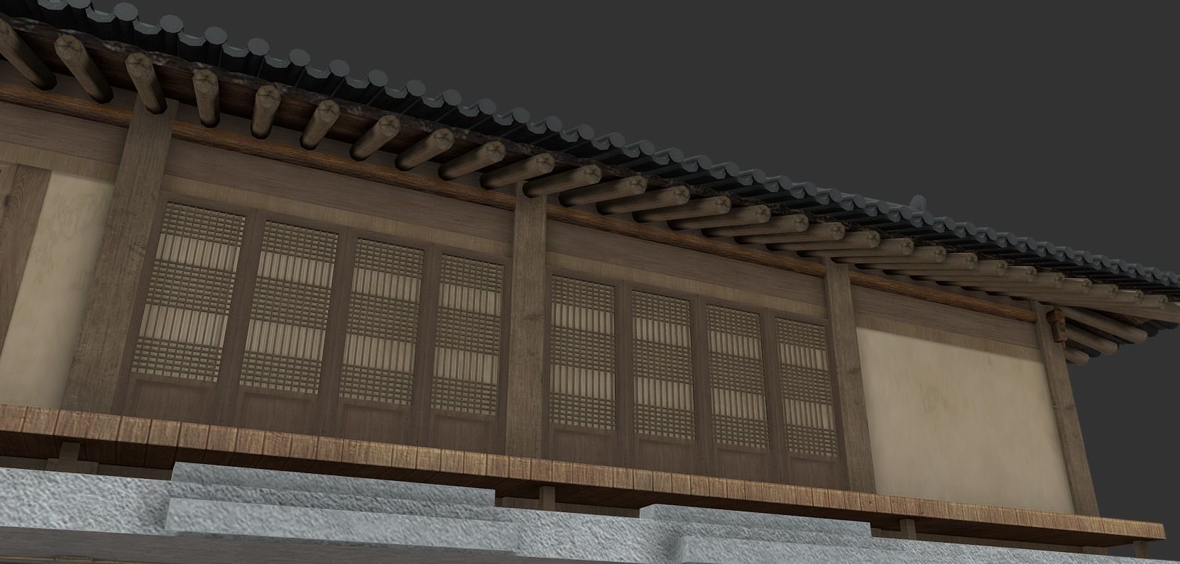Korean Traditional House Hanok 3D model_6