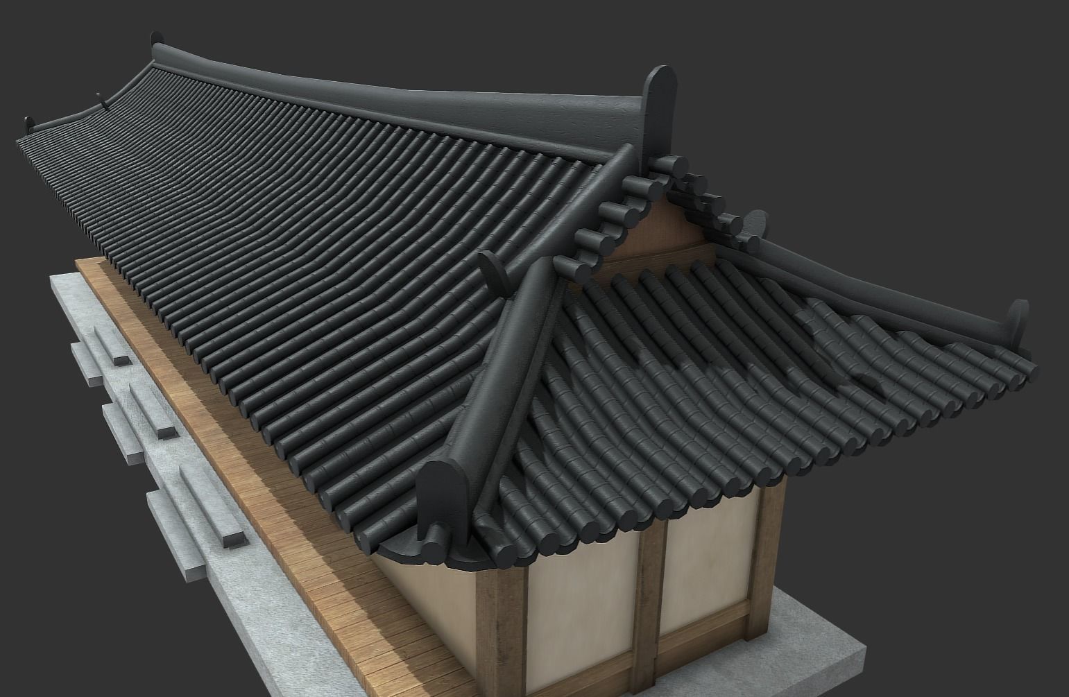 Korean Traditional House Hanok 3D model_4