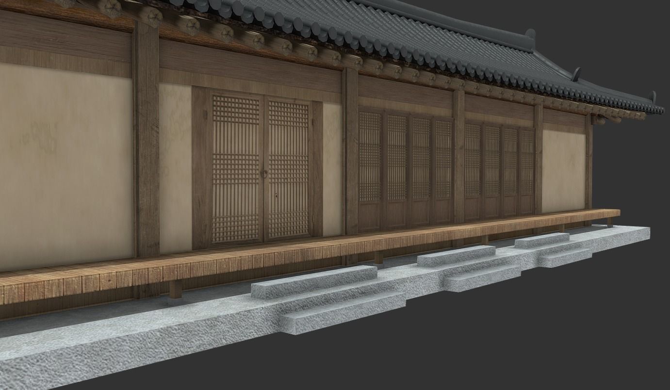 Korean Traditional House Hanok 3D model_3