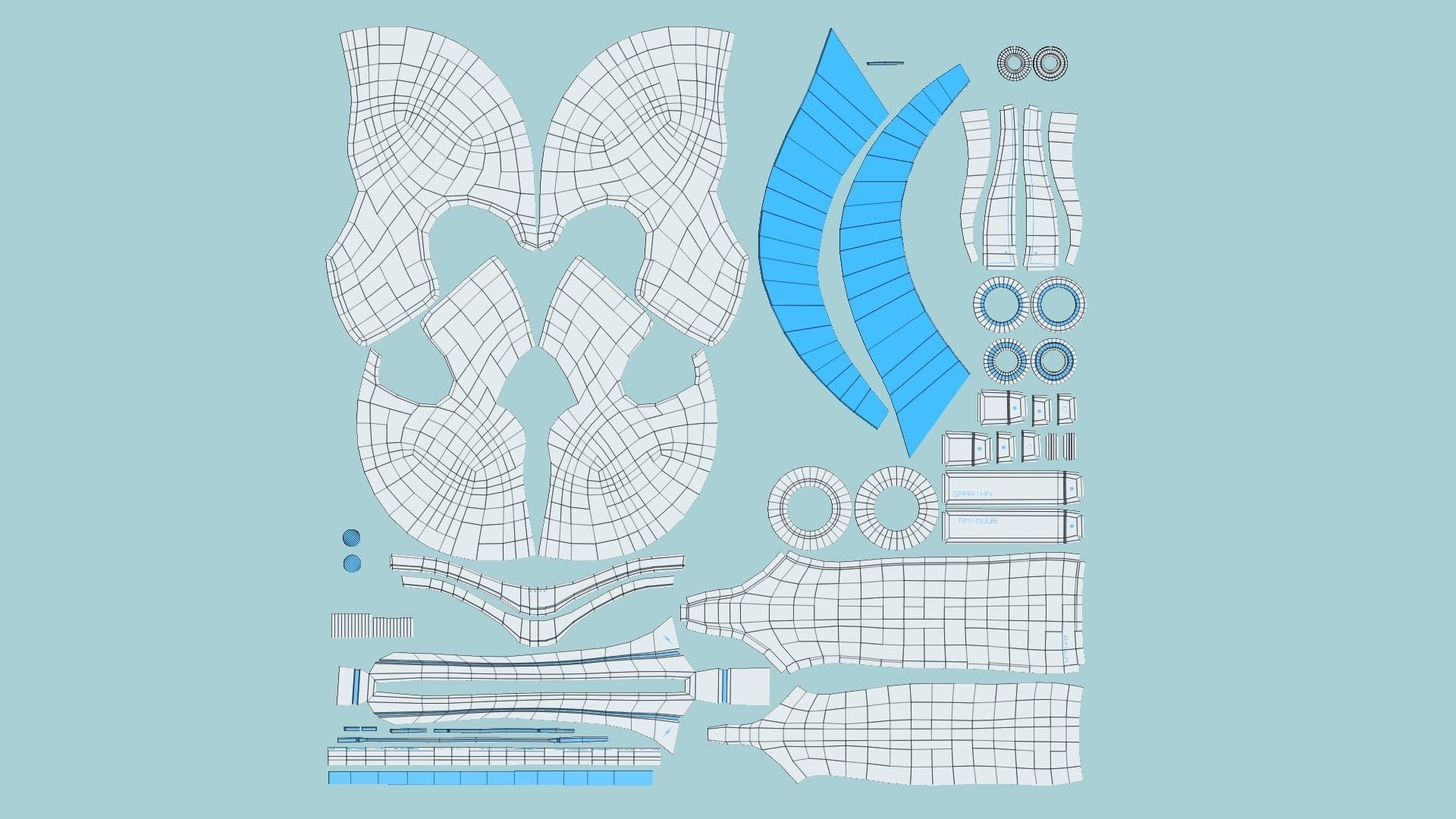08 SciFi Spartan Helmet Collection - Character Design _58