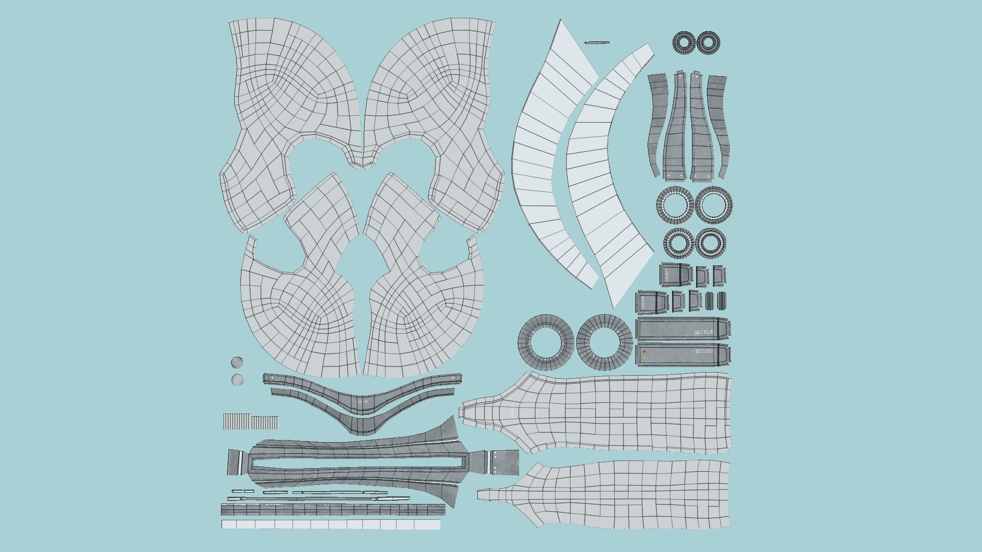 08 SciFi Spartan Helmet Collection - Character Design _64