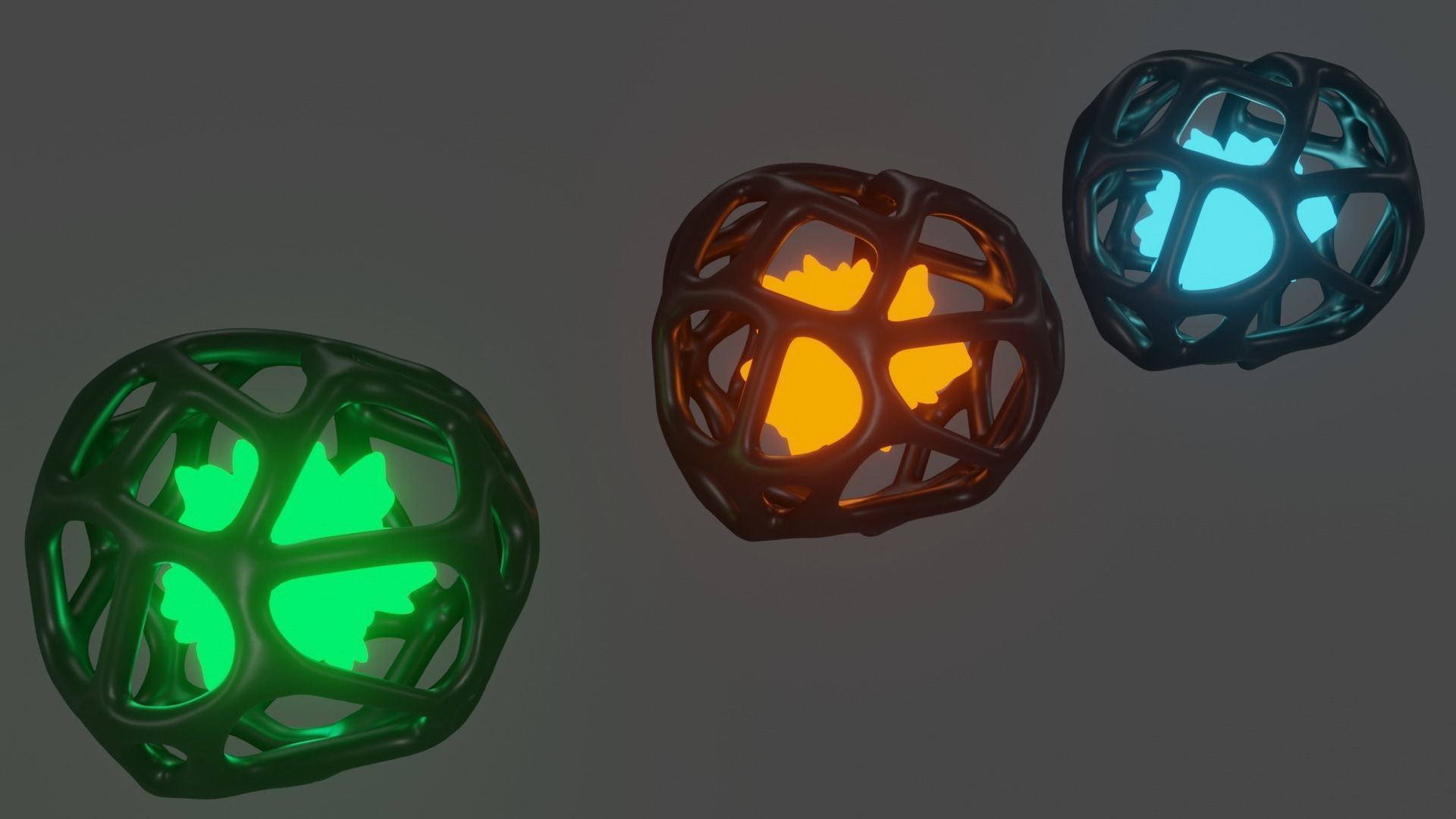 Sci-fi lab Capsule with energy ball Low-poly 3D model_2