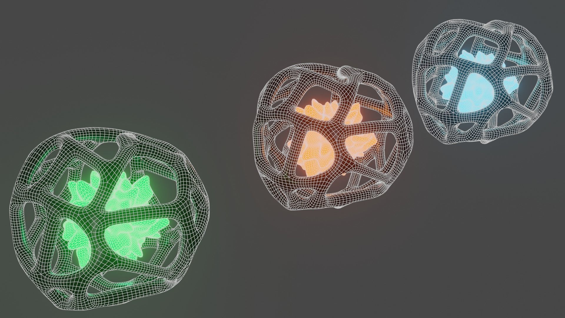 Sci-fi lab Capsule with energy ball Low-poly 3D model_6