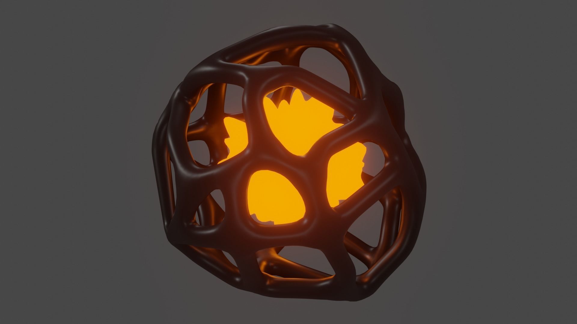 Sci-fi lab Capsule with energy ball Low-poly 3D model_3