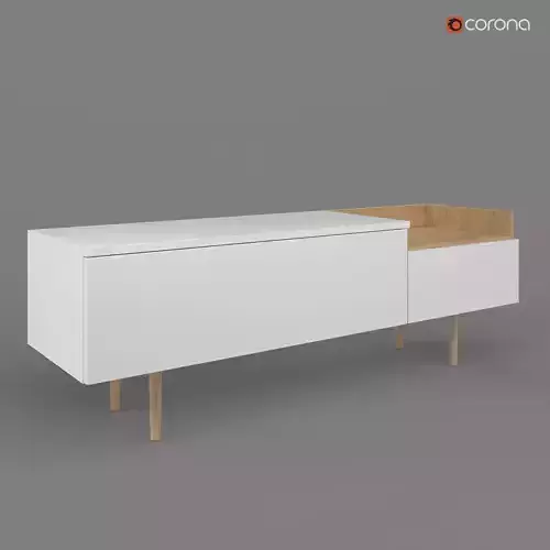 TV stand AARUP by Jysk 3D model