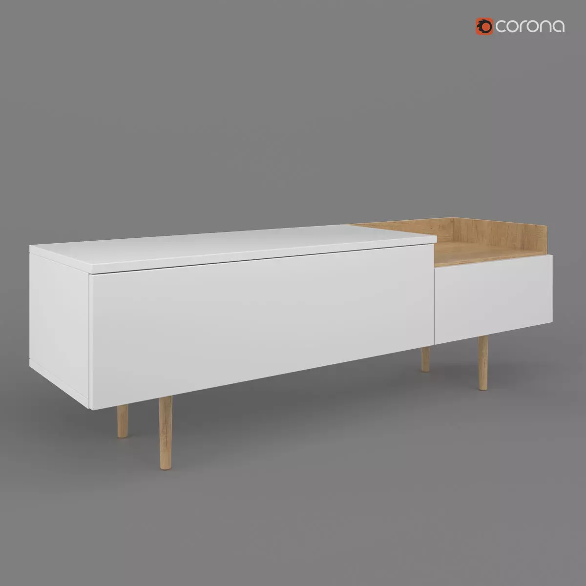 TV stand AARUP by Jysk 3D model_0