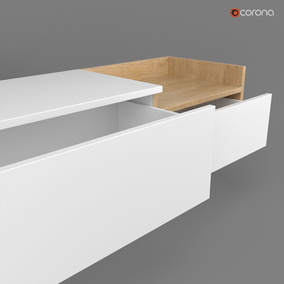 TV stand AARUP by Jysk 3D model_4