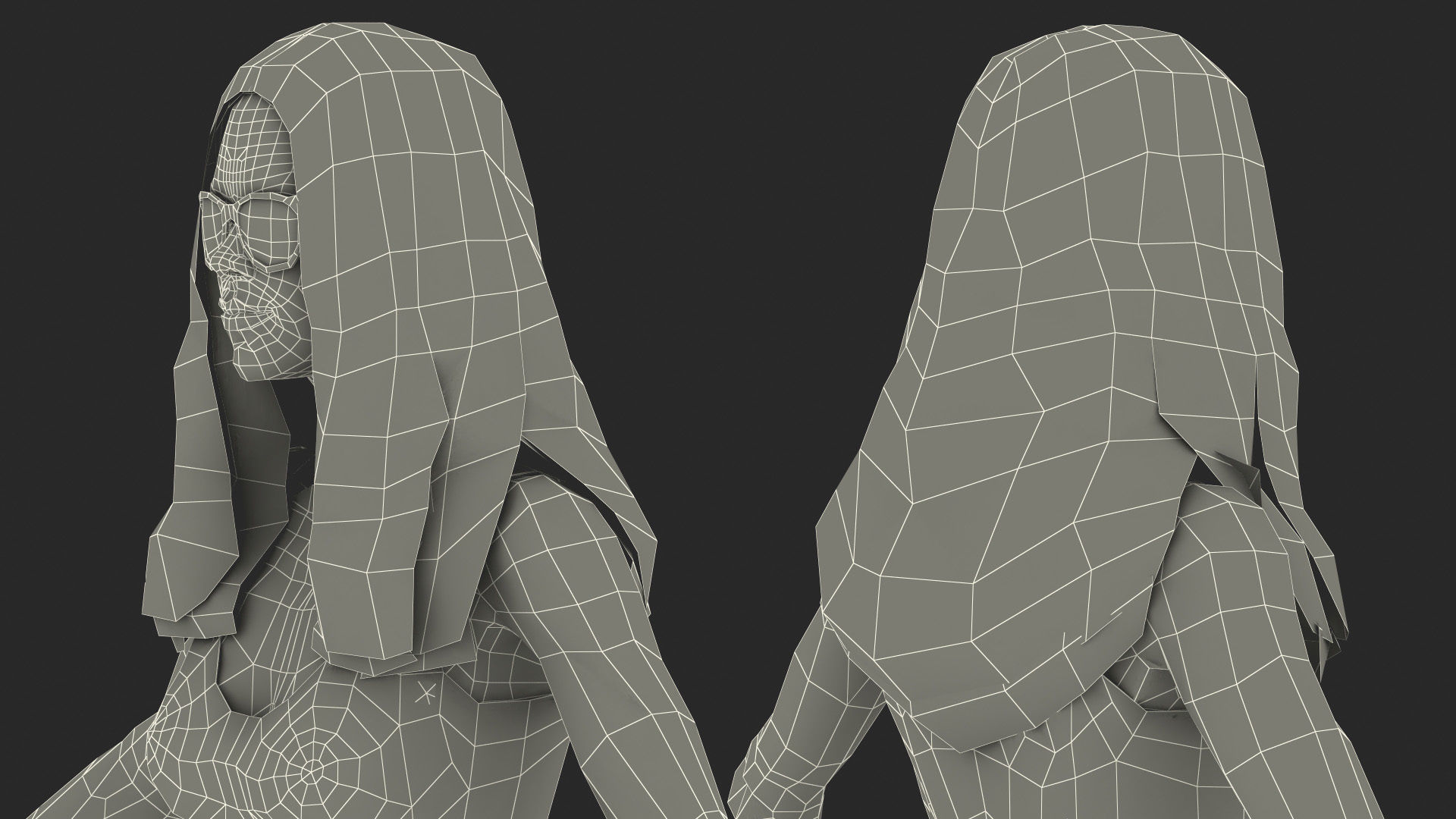 Teenage Girl Beach Outfits Rigged 3D model_40