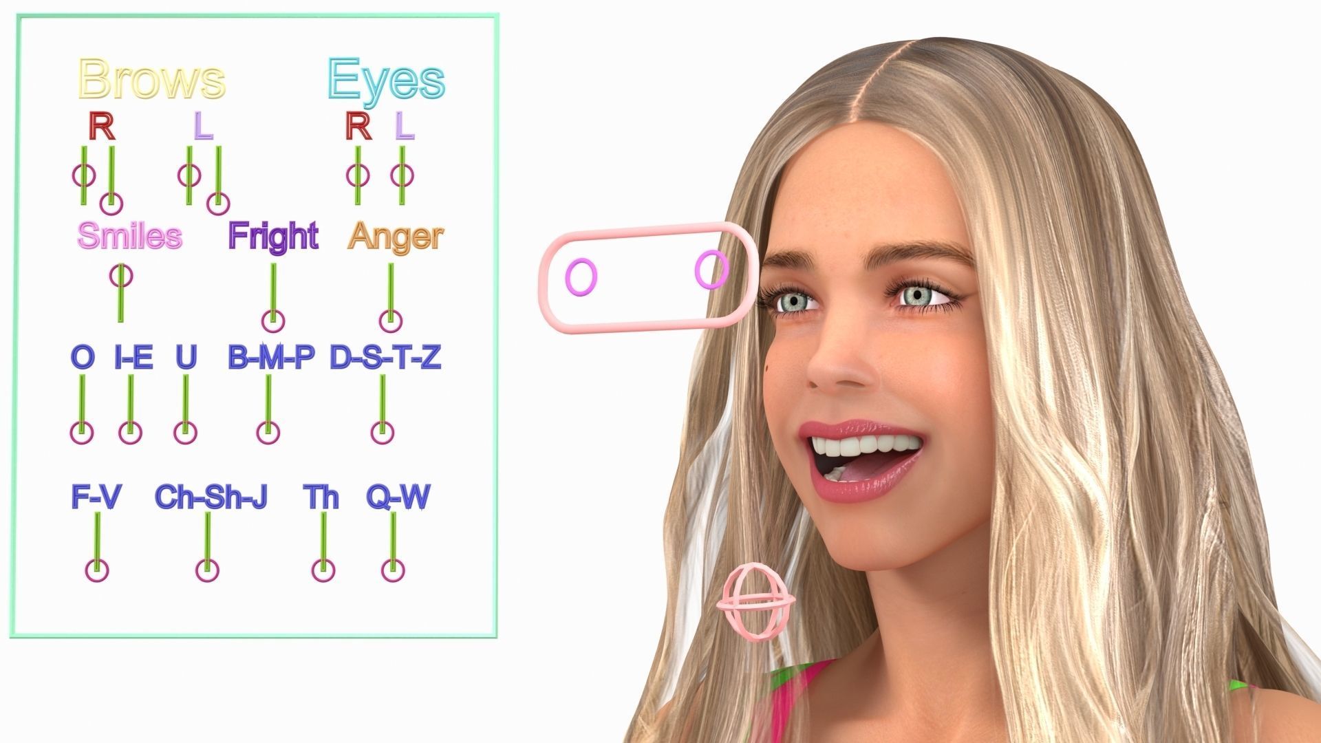 Teenage Girl Beach Outfits Rigged 3D model_28