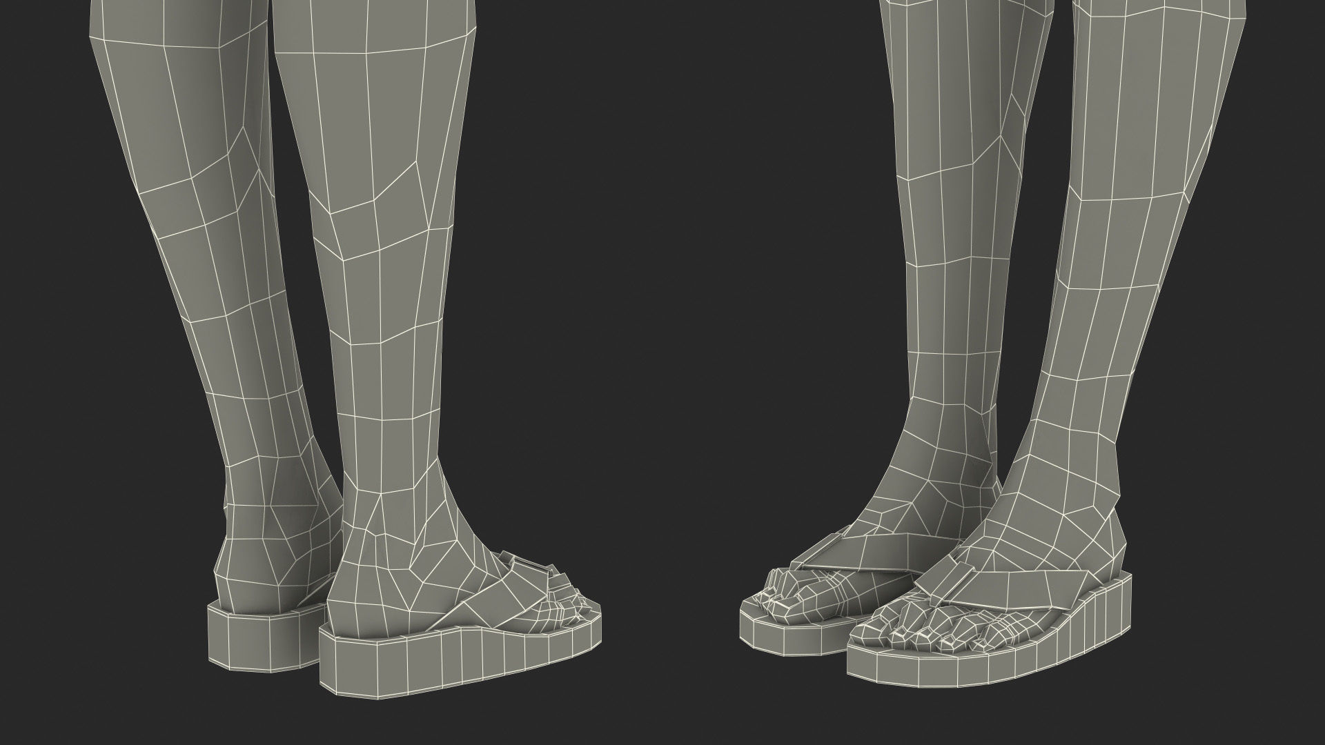 Teenage Girl Beach Outfits Rigged 3D model_45