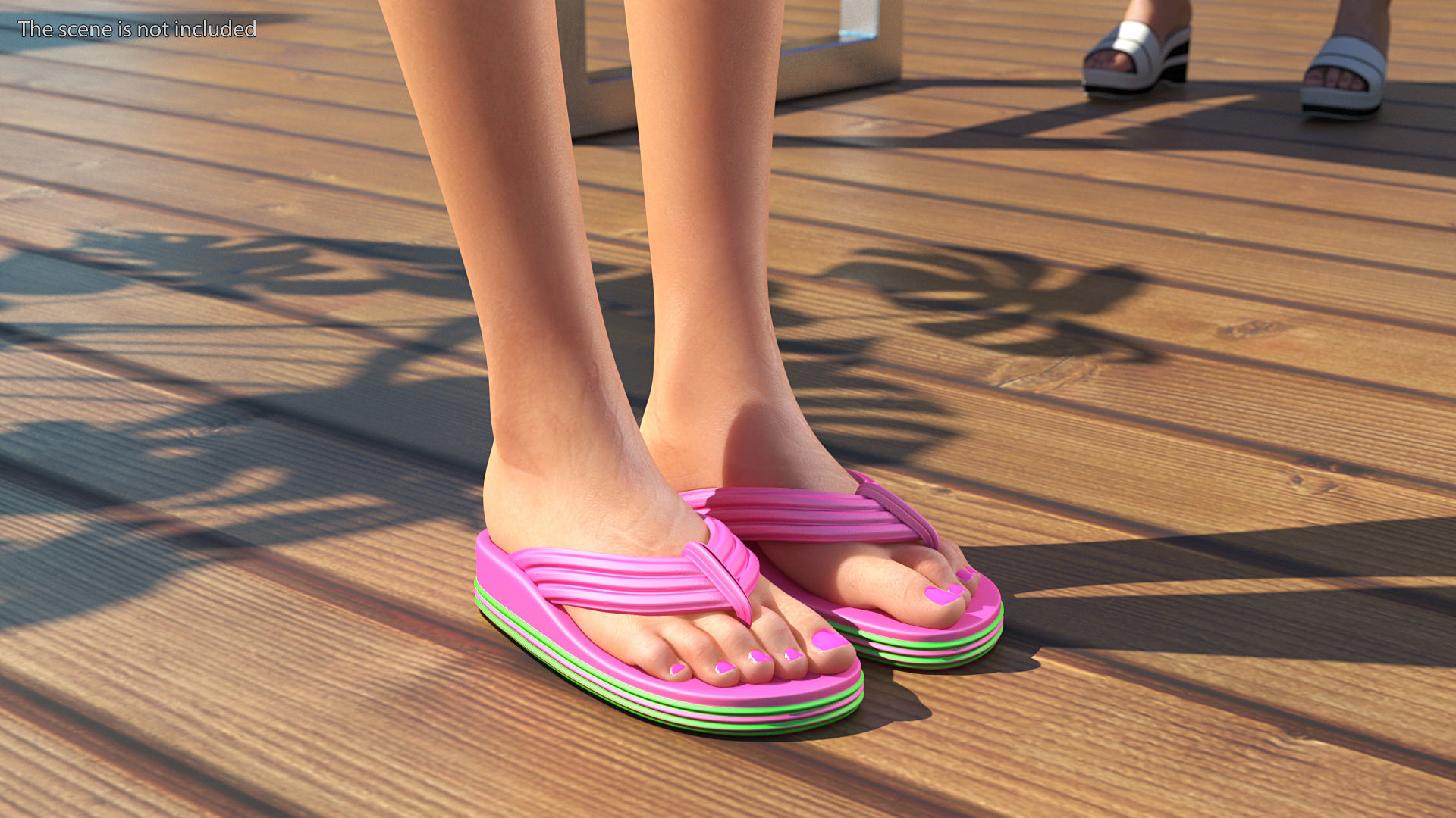 Teenage Girl Beach Outfits Rigged 3D model_14