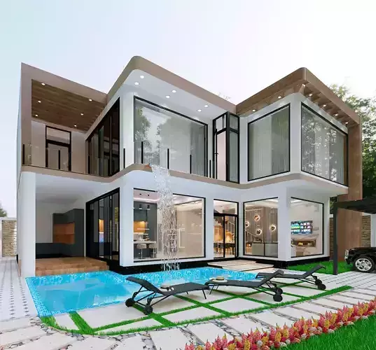 modern house exterior