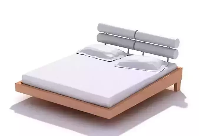 Wooden Double Bed Set