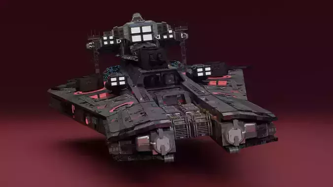 Spaceship besiege 3D model