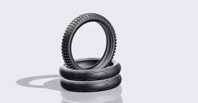 Motorcycle tires Free 3D model