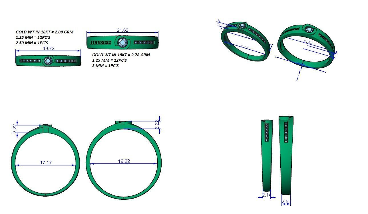 Band ring - 908 3D print model_4