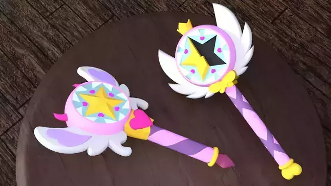 WANDS  -STAR BUTTERFLY- 3D Model Collection