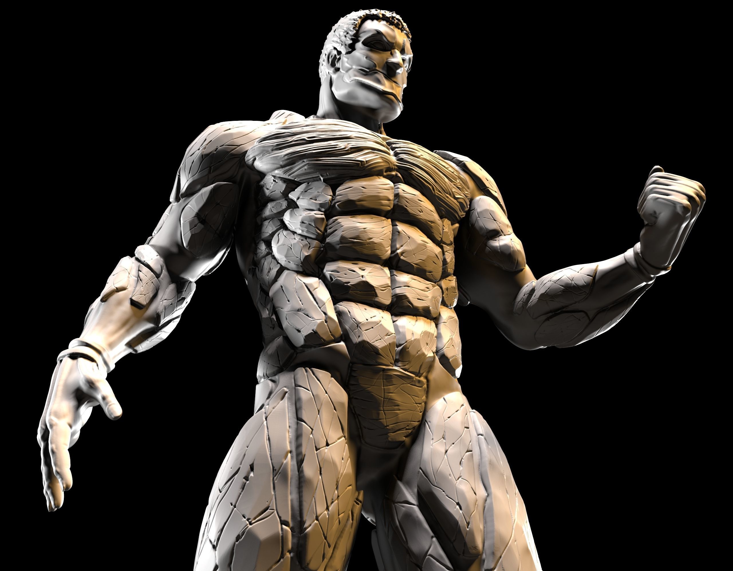 THE ARMORED TITAN STATUE 3D print model_3