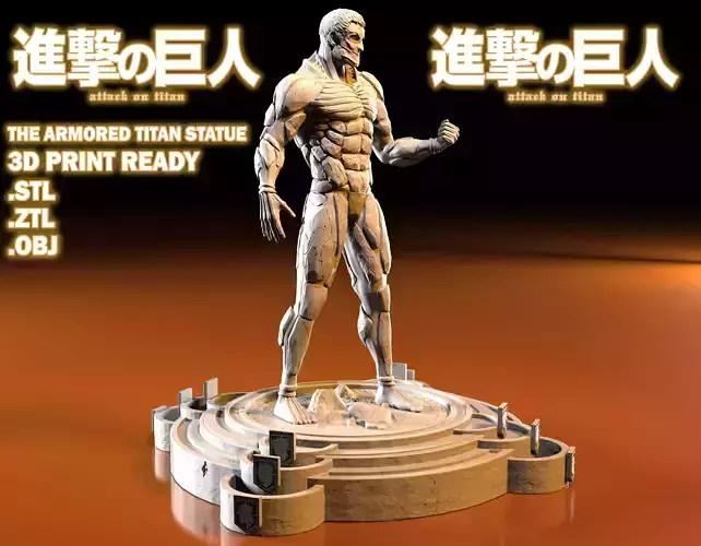 THE ARMORED TITAN STATUE
