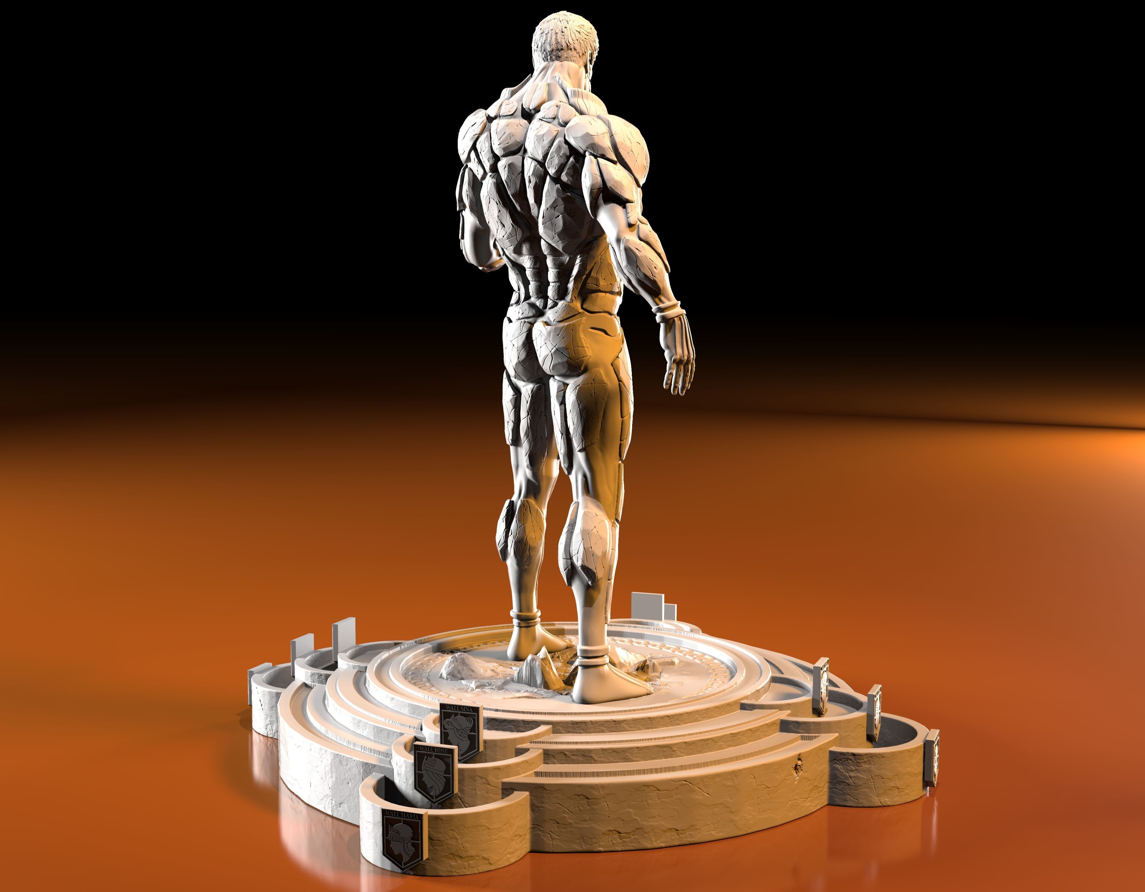 THE ARMORED TITAN STATUE 3D print model_5