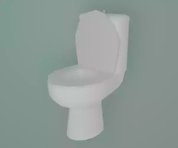 Toilet Low-poly 3D model