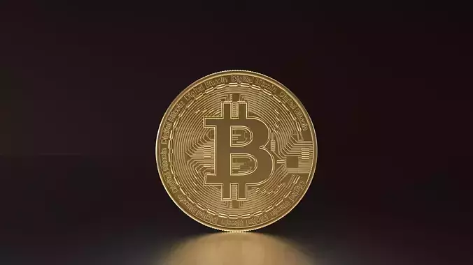 Bitcoin coin 3D model
