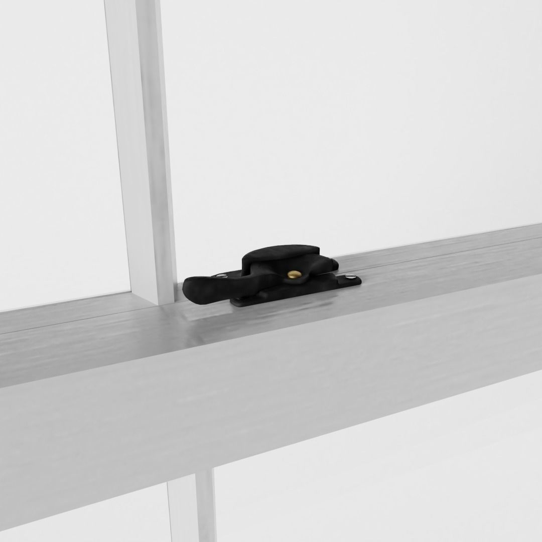 Box Sash Window 3D model_2