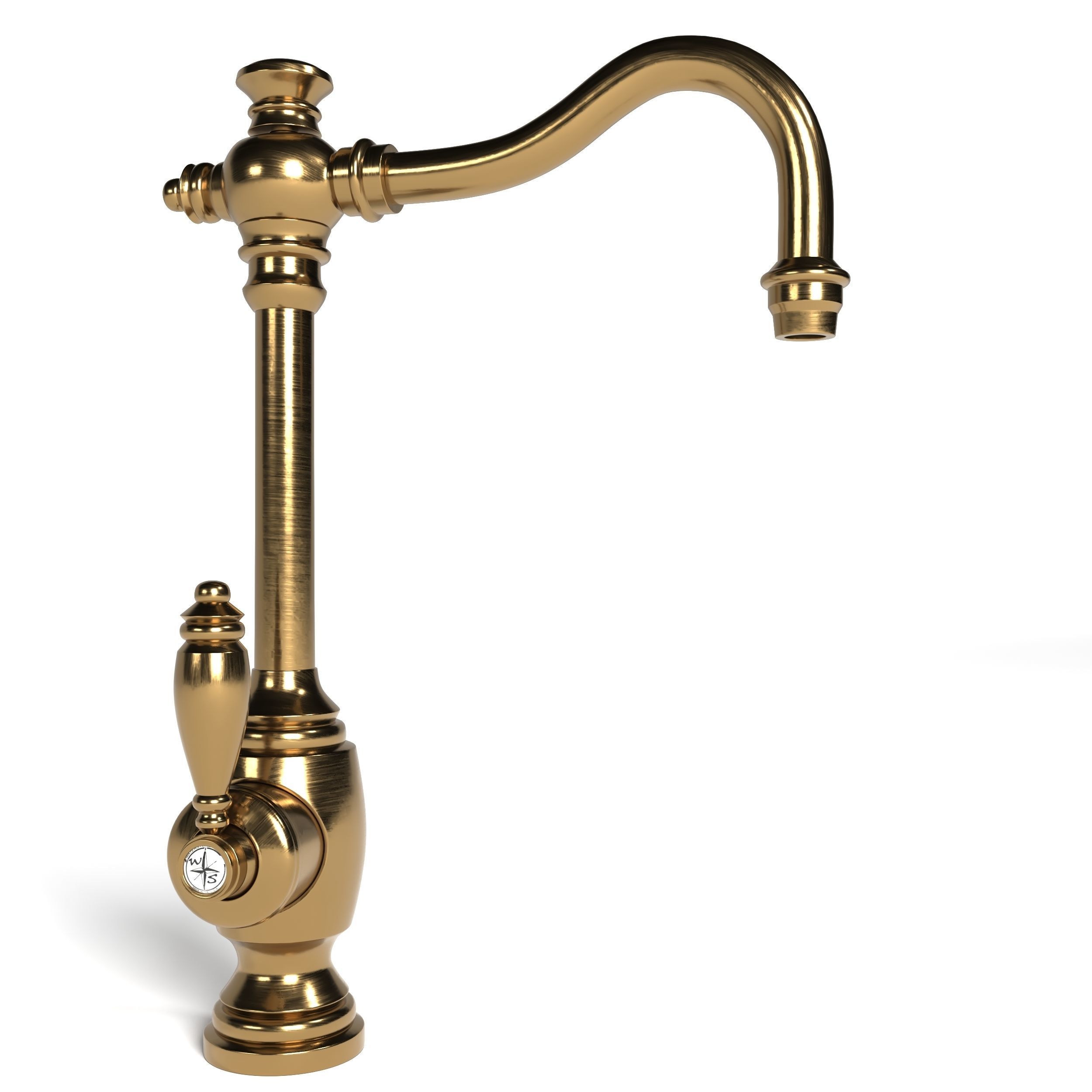 WATERSTONE KITCHEN FAUCET SET  3D model_7