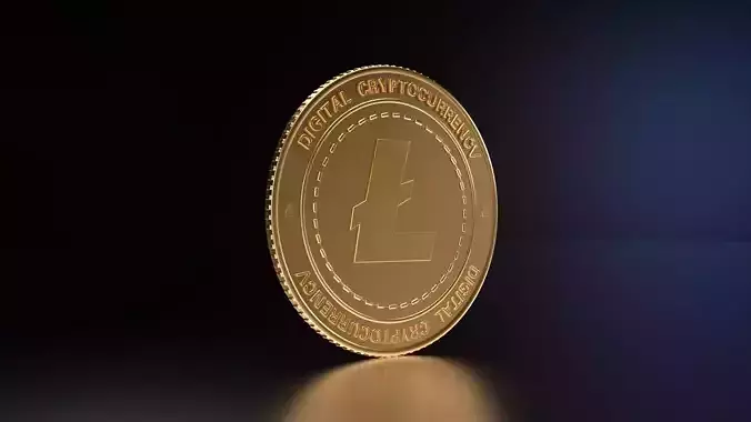 Litecoin coin 3D model