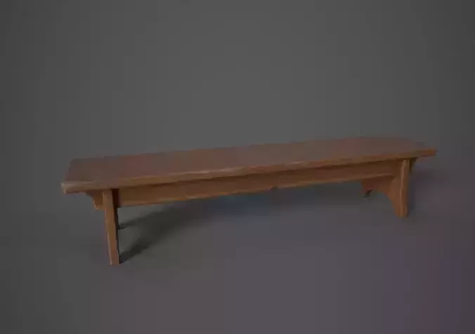 Medieval Bench Long