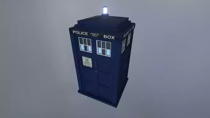 DOCTOR WHO - MATT SMITH TARDIS - Rogue Film Productions Low-poly 3D model