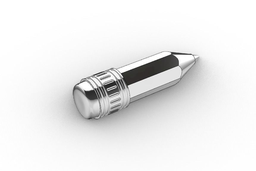Pencil stub charm 3D print model_4