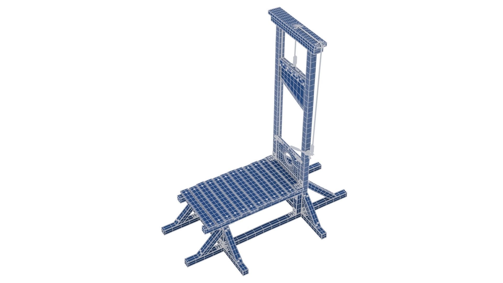 Guillotine for Execution 3D model_22