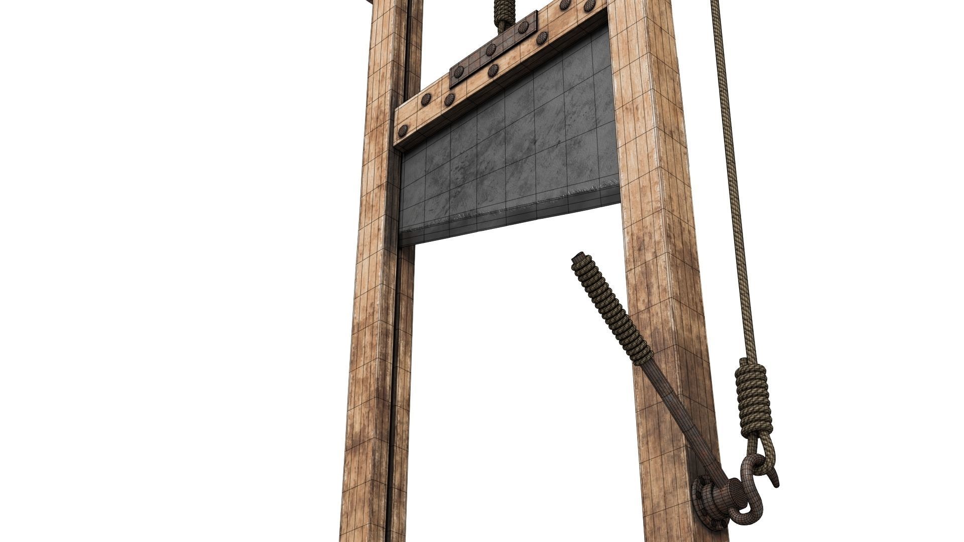Guillotine for Execution 3D model_19