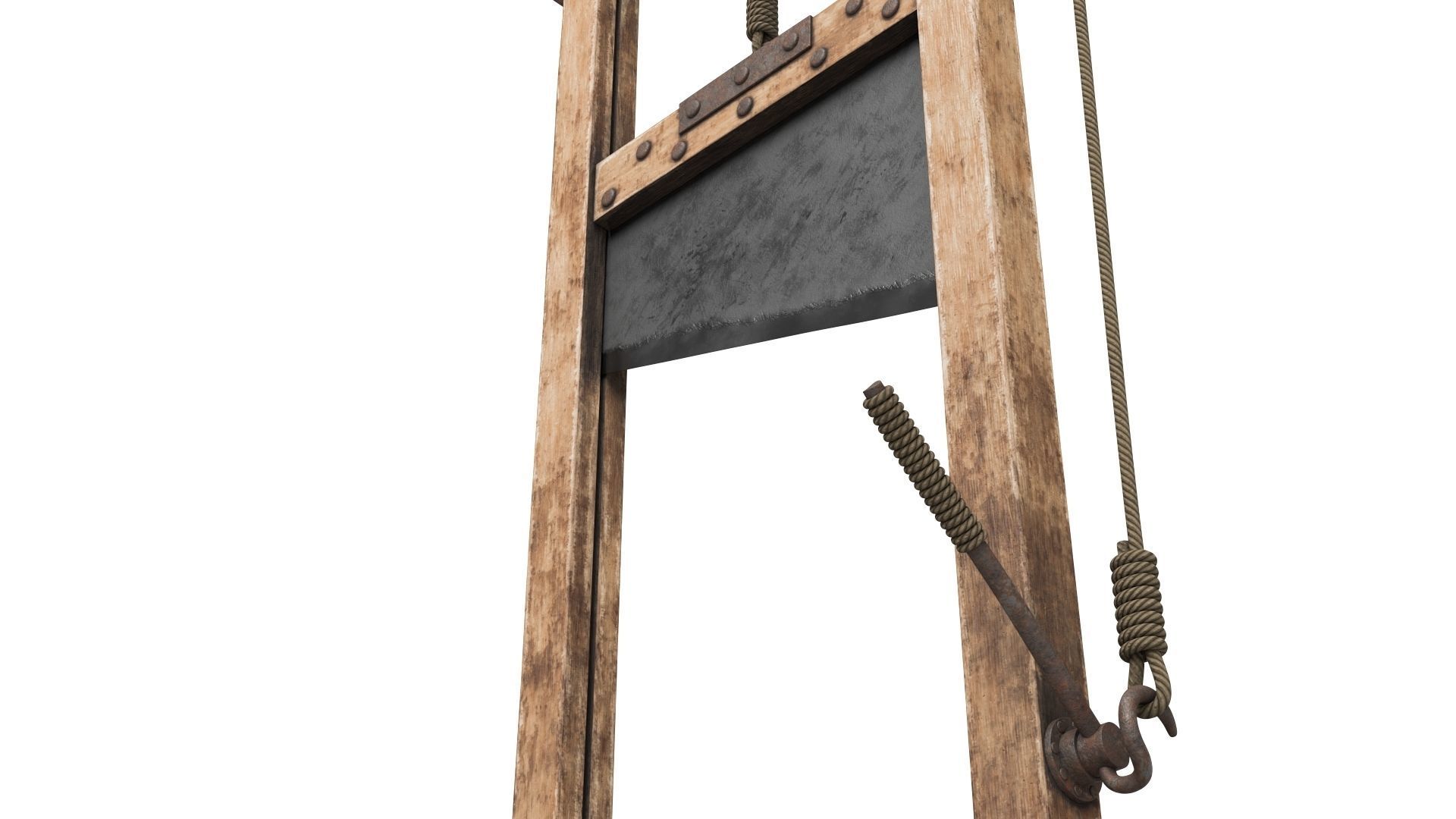 Guillotine for Execution 3D model_9