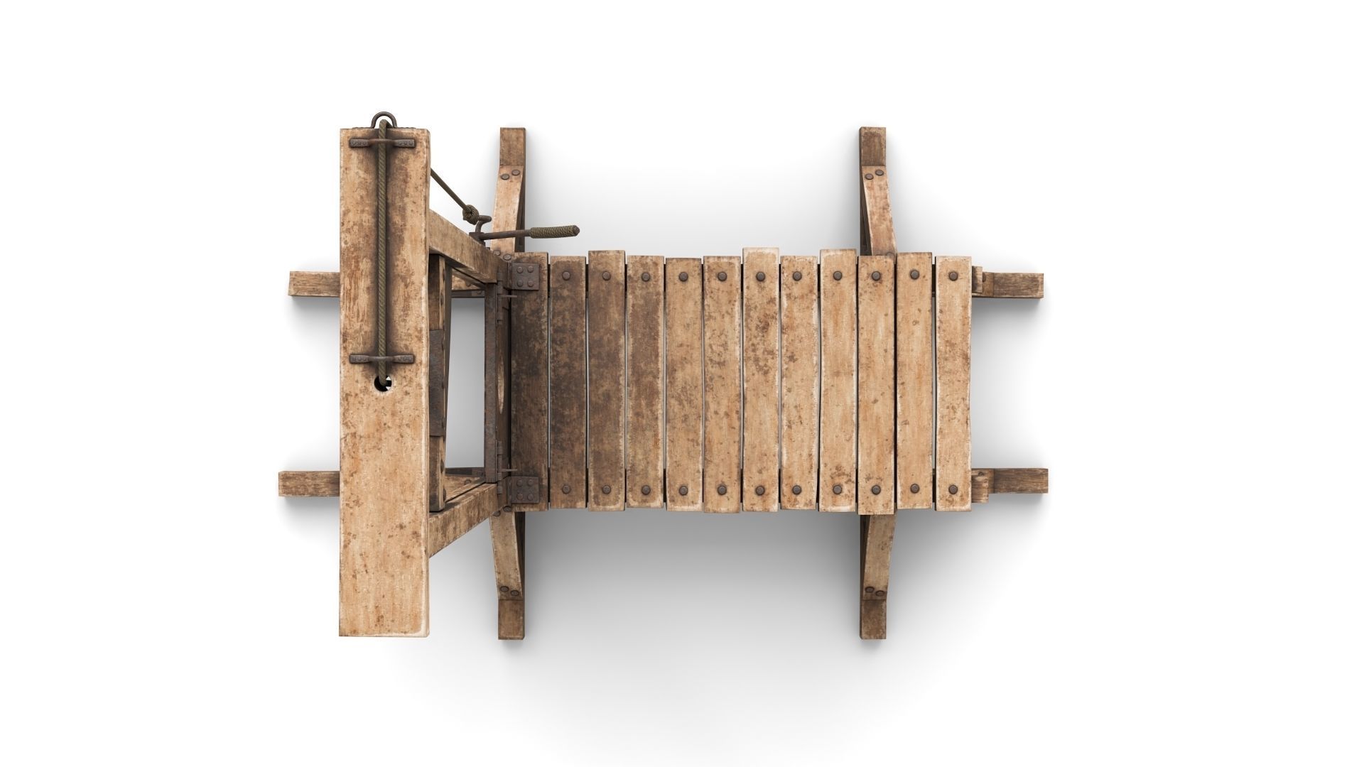 Guillotine for Execution 3D model_6