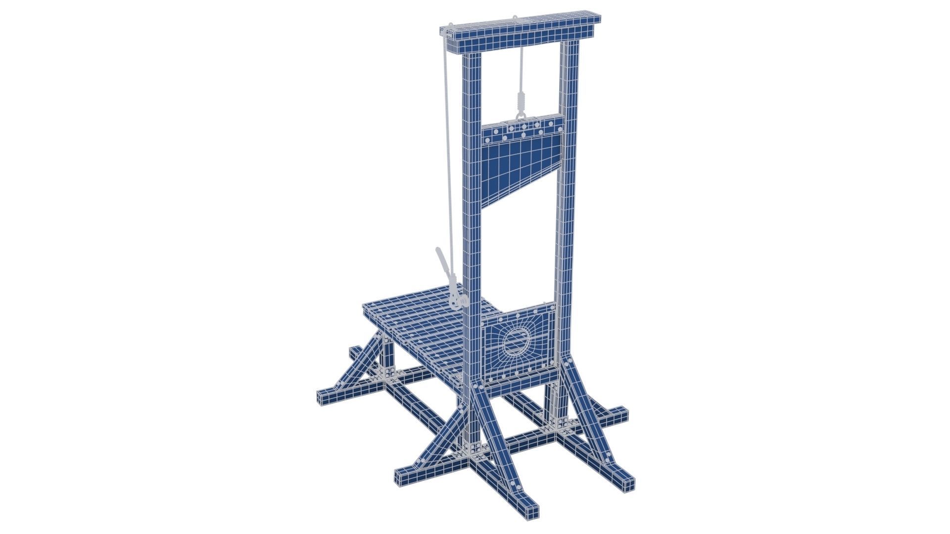 Guillotine for Execution 3D model_24