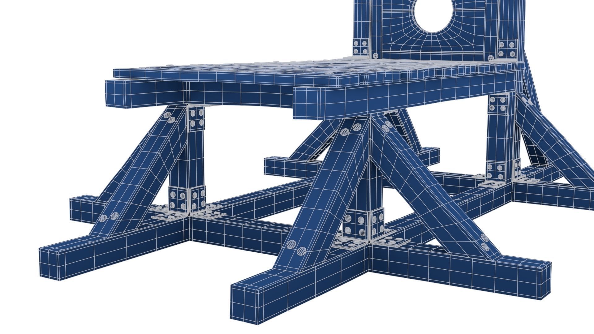 Guillotine for Execution 3D model_28