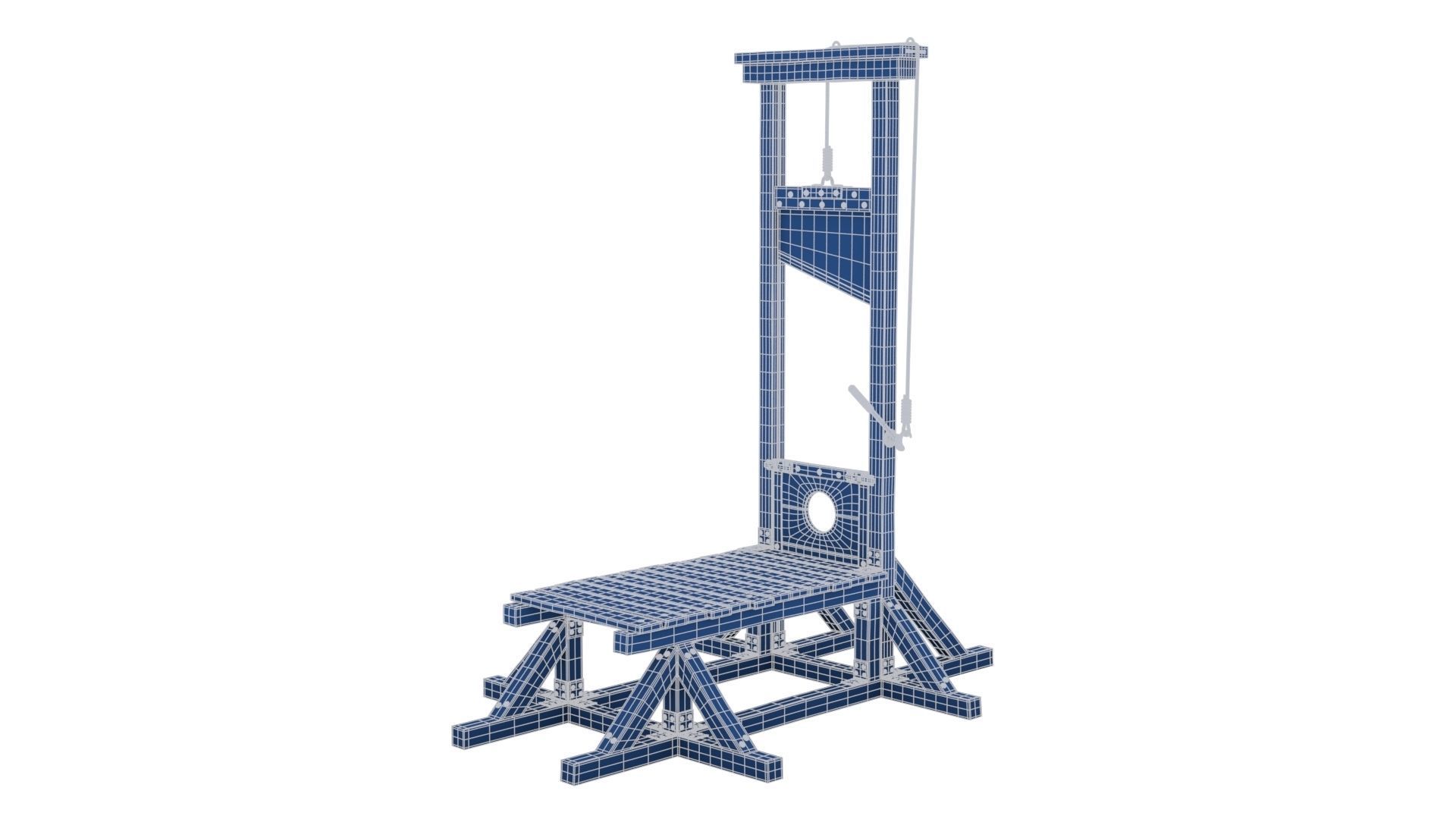 Guillotine for Execution 3D model_20