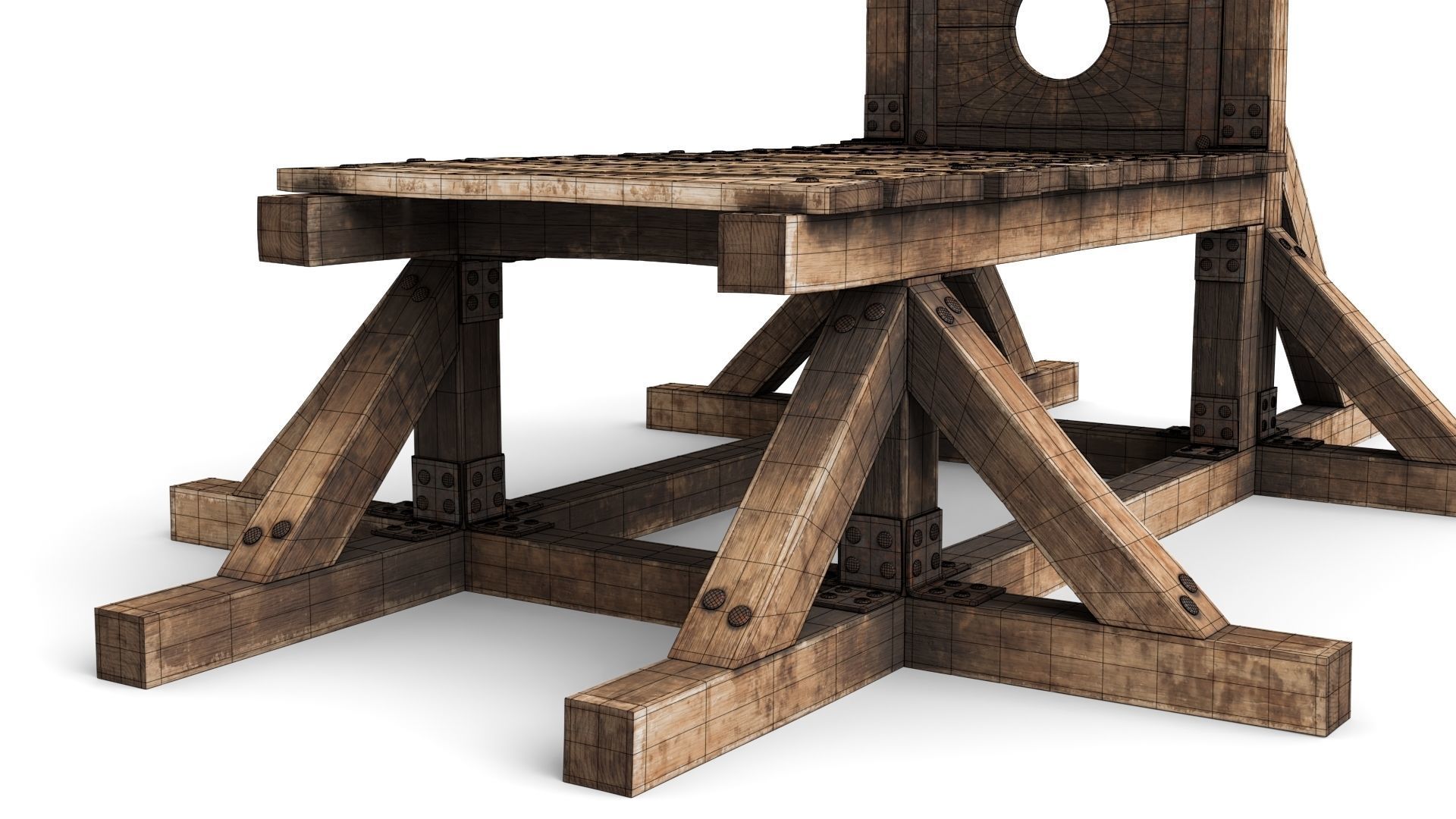 Guillotine for Execution 3D model_18