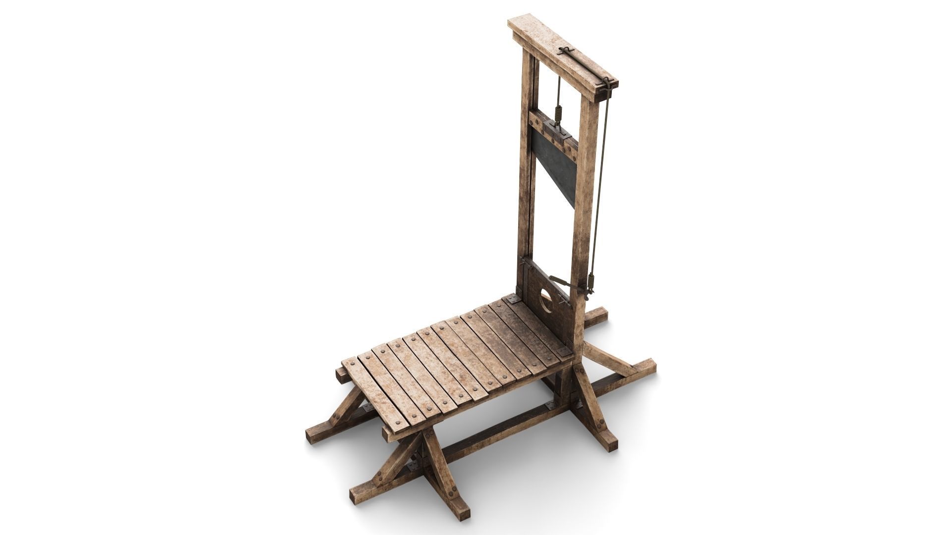 Guillotine for Execution 3D model_2