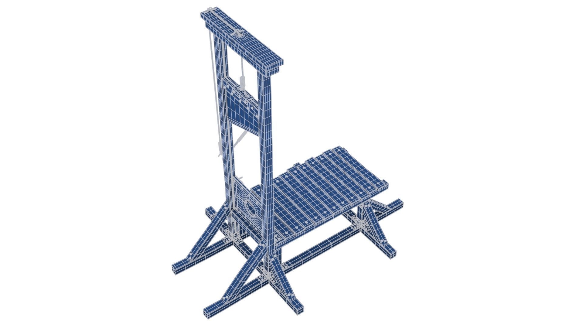 Guillotine for Execution 3D model_23