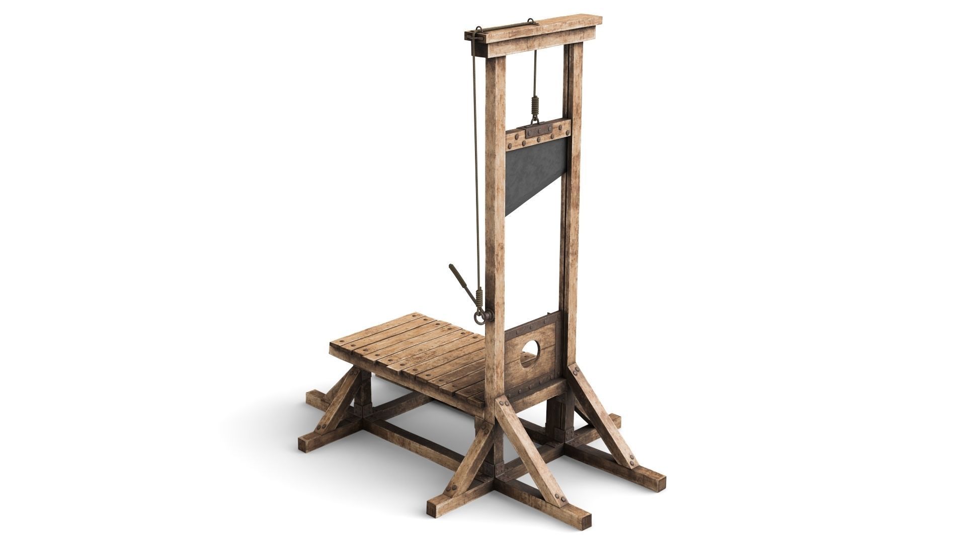 Guillotine for Execution 3D model_1
