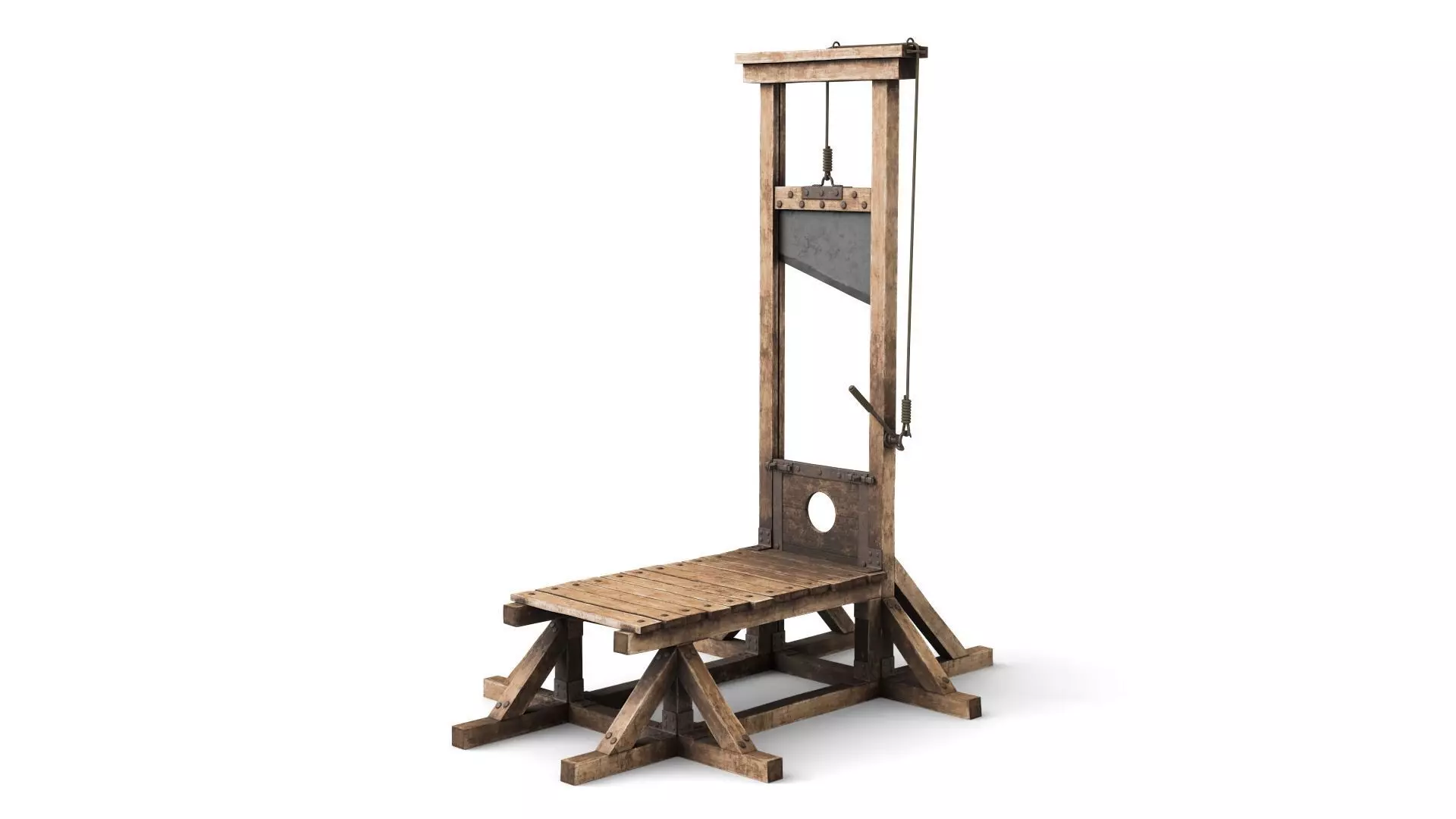 Guillotine for Execution 3D model_0