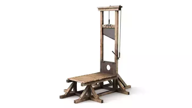 Guillotine for Execution 3D model