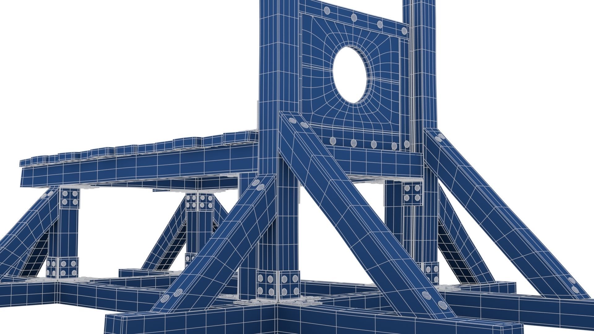 Guillotine for Execution 3D model_27