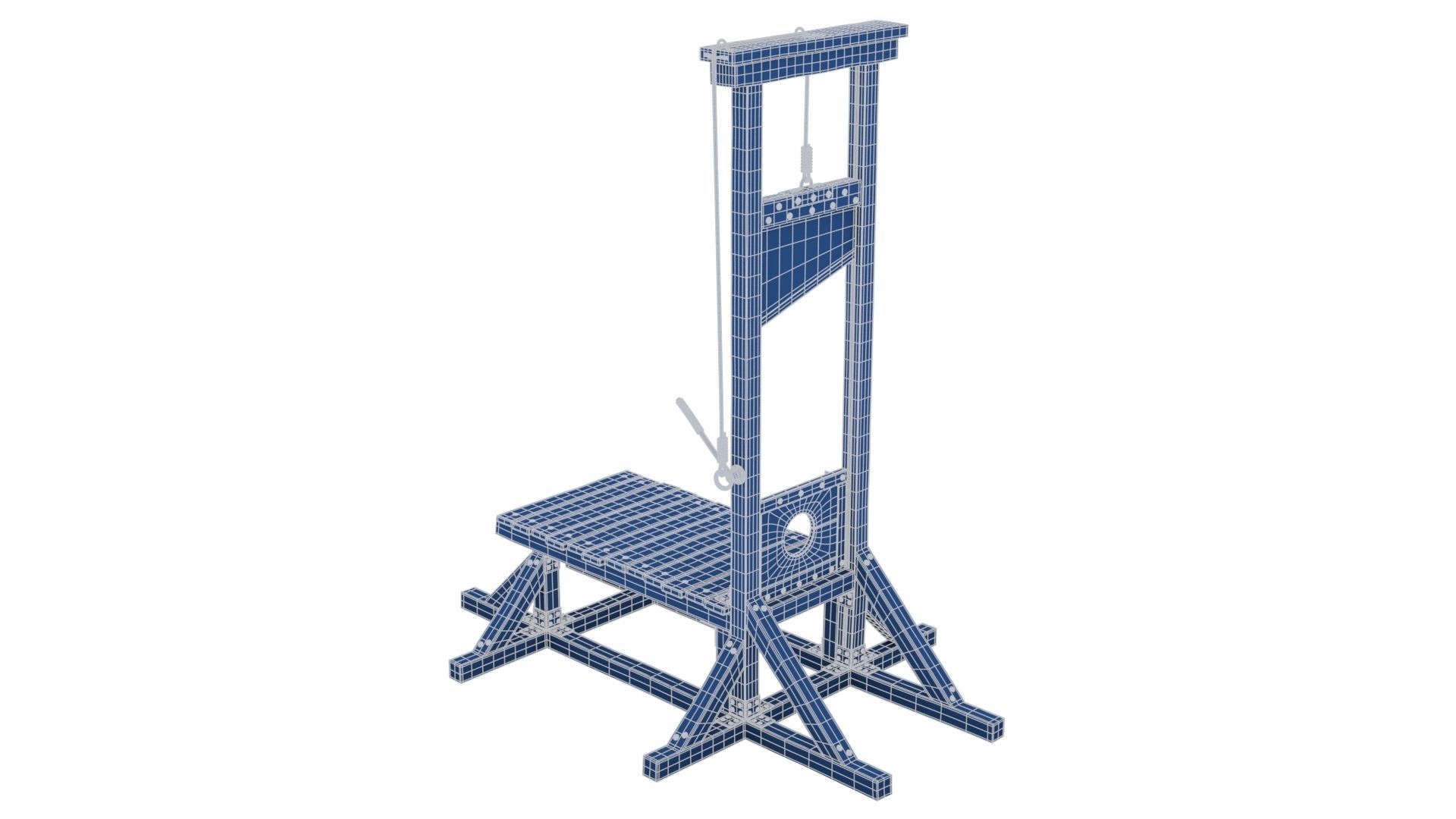 Guillotine for Execution 3D model_21